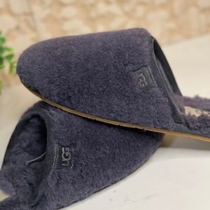 UGG Fluffette scuff navy slippers Sz 7